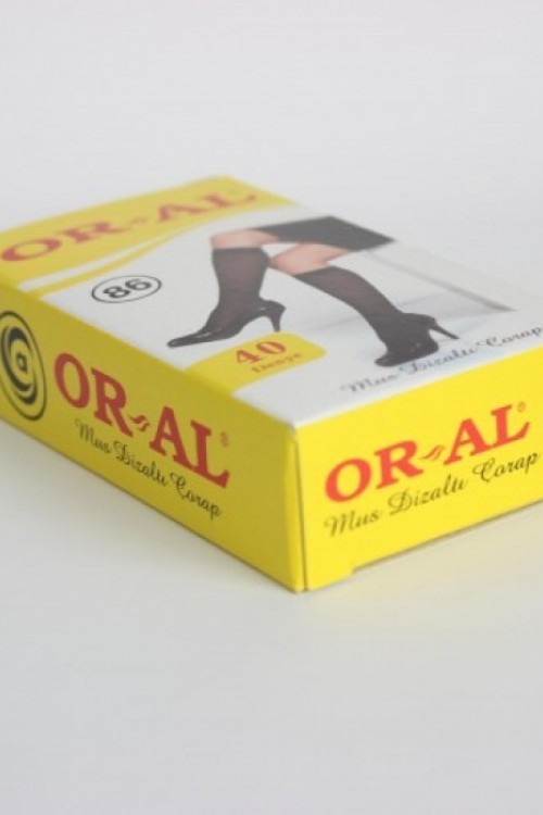 Oral 12 Çift Kadın 40 Den Mus Dizaltı Pantolon Çorap Renk:86-Vizon